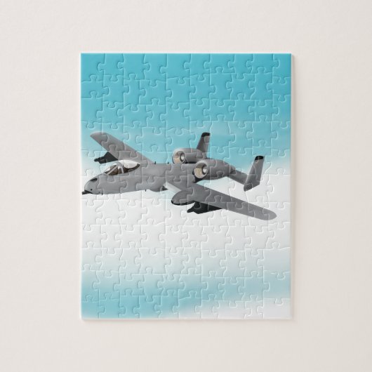 A-10-Bomberflugzeug Puzzle (Vertikal)