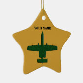 A-10 Flugzeug der grünen Camouflage der Warthog-Si Keramikornament (Rechts)