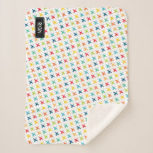 A-10 Individuelle Name-Sherpa-Blanket