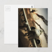 A-10-Schraubenflugzeug Postkarte (Vorne/Hinten)