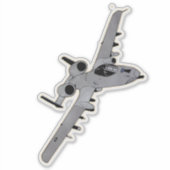 A-10 Thunderbolb II, Warthog, Angriffsflugzeug Aufkleber (Vorderseite)