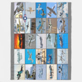 A-10 THUNDERBOLT II "MONTAGE" FLEECEDECKE (Vorderseite)