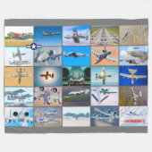 A-10 THUNDERBOLT II "MONTAGE" FLEECEDECKE (Vorderseite (Horizontal))