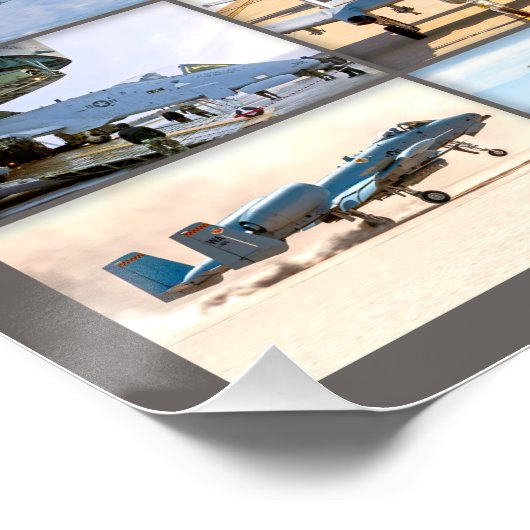 A-10 THUNDERBOLT II "MONTAGE" POSTER (Ecke)
