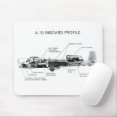 A-10 Thunderbolt II Mousepad (Mit Mouse)
