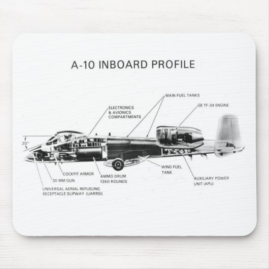 A-10 Thunderbolt II Mousepad (Vorne)