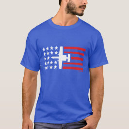 A-10 Warthog Angriffs-Jet-US Flagge T-Shirt
