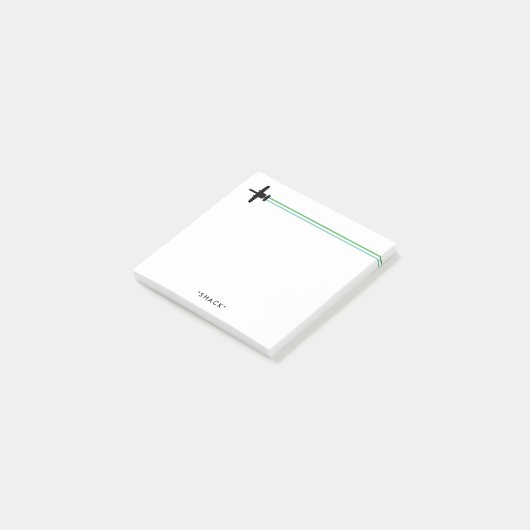 A-10 Warthog Attack Jet Stripted Custom Notepad Post-it Klebezettel (angewinkelt)