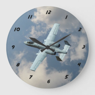 A-10 Warthog Große Wanduhr