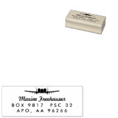 A-10 Warthog Jet Custom Rücksendeadresse Wood Brie Gummistempel (Stempel)
