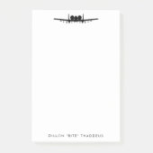 A-10 Warthog Jet Personalisiert Post-It Notepad Klebezettel (Vorderseite)