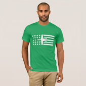 A-10 Warthog Jet-US Flagge alles Weiß T-Shirt (Vorne ganz)