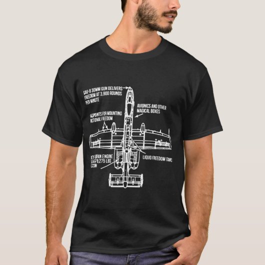 A-10 Warthog liefert Freiheit T-Shirt (Vorderseite)