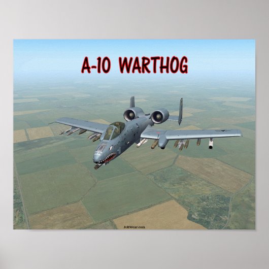 A-10 WARTHOG POSTER (Vorne)