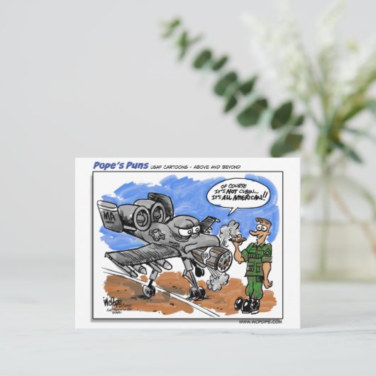 A-10 Warthog Postkarte (Stehend Vorderseite)