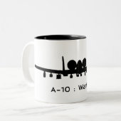 A-10 Warthog-Tasse Zweifarbige Tasse (Vorderseite Links)