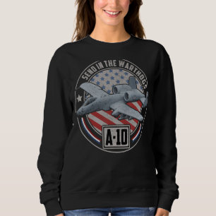 A 10 Warthog Thunderbolzen Attack Aircraft Kämpfer Sweatshirt