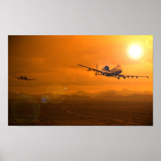 A-10 Wüstensonne Poster (Vorne)
