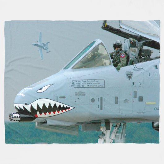 A-10C-THUNDERBOLT II FLEECEDECKE (Vorderseite (Horizontal))
