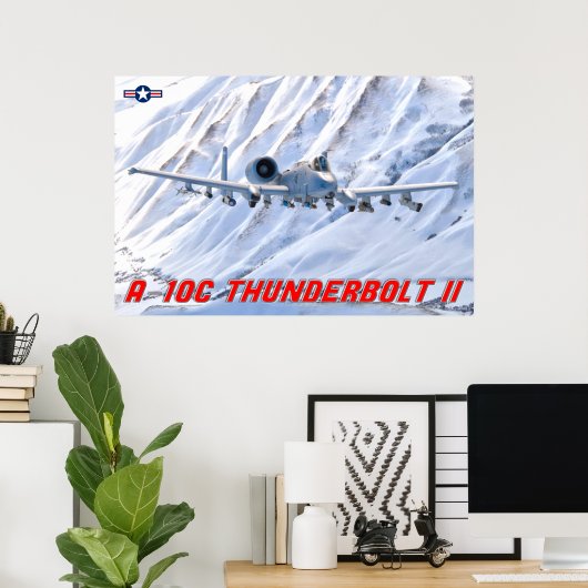 A-10C-THUNDERBOLT II POSTER (Heimbüro)