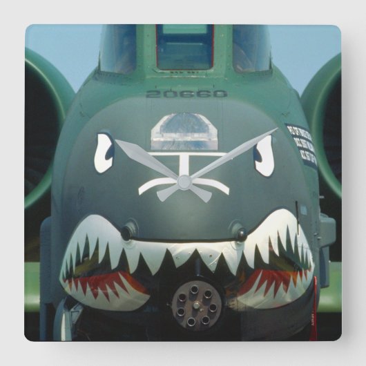 A-10C-THUNDERBOLT II QUADRATISCHE WANDUHR (Vorderseite)