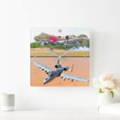 A-10C-THUNDERBOLT II QUADRATISCHE WANDUHR (Zuhause)