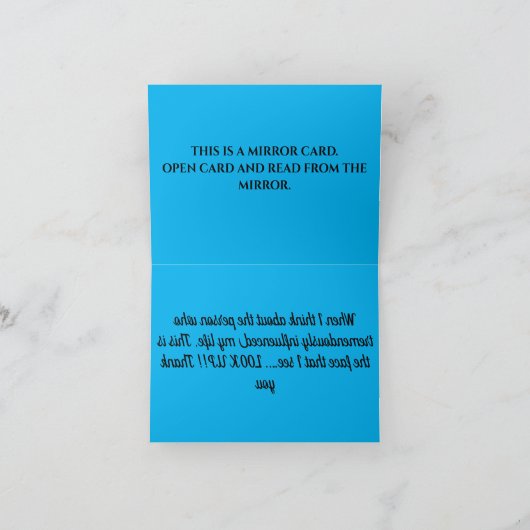 A 117C - Ein enormer Einfluss Dankeskarte (Innenseite)