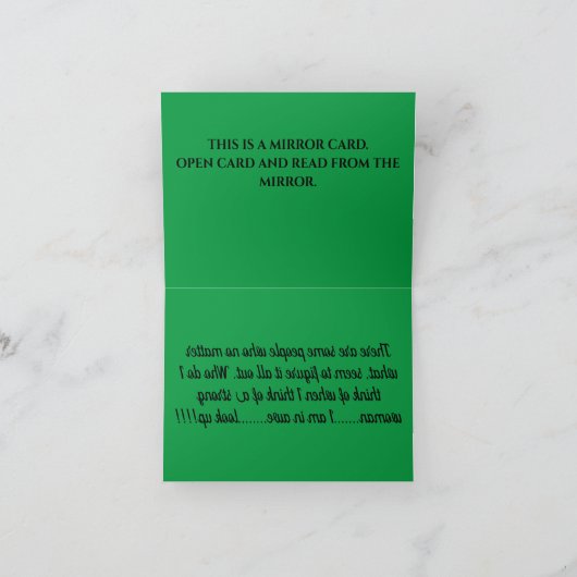 A 147C - Eine starke Frau Dankeskarte (Innenseite)