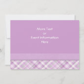 A 16 . Geburtstag Celebration Kariert Party Einladung (Rückseite)