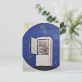 A 1930s era refrigerator ad postkarte (Stehend Vorderseite)