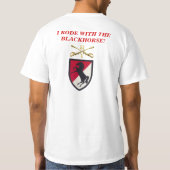 A/1/11th ACR, den ich mit dem Blackhorse ritt! T-Shirt (Rückseite)
