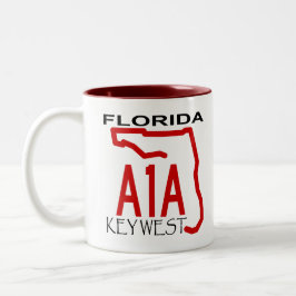 A-1-A Key West Zweifarbige Tasse