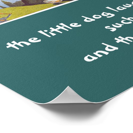 a-3 Kuh sprang über das Mondplakat Poster (Ecke)