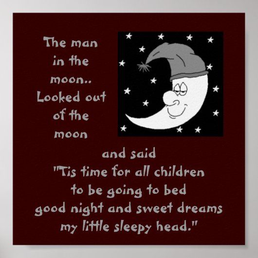 a-4 Mann auf dem Mondplakat Poster (Vorne)