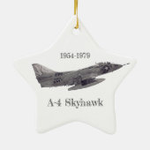 A-4 Skyhawk Keramik-Weihnachtsbaumschmuck Keramik Ornament (Hinten)