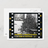 A 60ER CHRISTMAS FEIERTAGSPOSTKARTE (Vorne/Hinten)