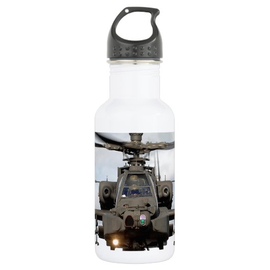 a 64 Apache Hubschrauber mit Longbow Edelstahlflasche (Vorderseite)