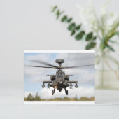 a 64 Apache Hubschrauber mit Longbow Postkarte (Stehend Vorderseite)