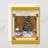 A 70ER CHRISTMAS FEIERTAGSPOSTKARTE (Vorne/Hinten)