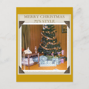 A 70er CHRISTMAS Feiertagspostkarte