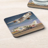 A-7 CORSAIR II GETRÄNKEUNTERSETZER (Linke Seite)