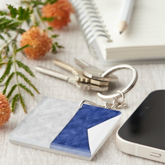 A Alfa / Alpha Wasserfarbe Wasserzeichen Seefahrt Schlüsselanhänger (Vorderseite rechts)