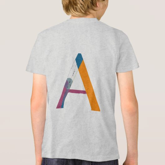 „A – Anfang, Ausdruck, Autorität“ Tri-Blend Shirt (Rückseite)