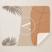 A - Anfangsbuchstaben A Abstraktes Design Sherpadecke (Vorderseite (Horizontal))