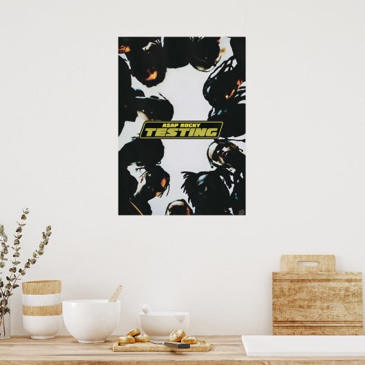 A$AP ROCKY TESTING A3 Größe erweitert Album Poster (Küche)