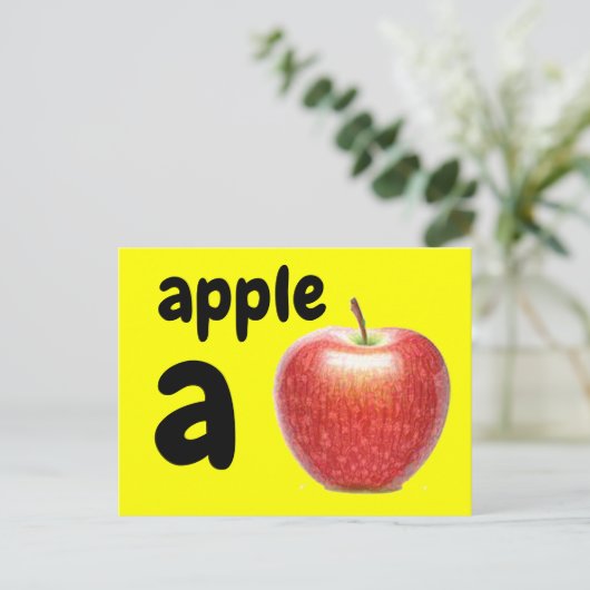 a - Apfelblitzkarte Postkarte (Stehend Vorderseite)