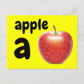 a - Apfelblitzkarte Postkarte (Vorderseite)