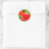 A+ Aufkleber Rote Mohn Blume Aufkleber Schulkinder (Tasche)