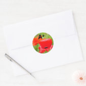 A+ Aufkleber Rote Mohn Blume Aufkleber Schulkinder (Umschlag)