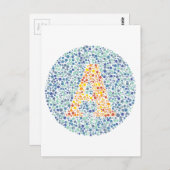 A-Augenprüfbuchstabe Postkarte (Vorne/Hinten)